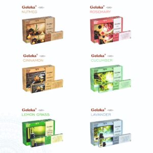 Gama inciensos aromaterapia de Goloka