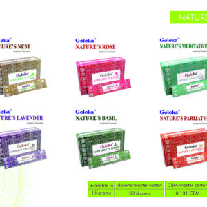 Inciensos Serie Nature's de Goloka